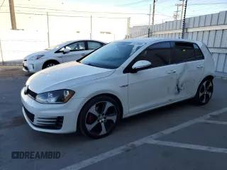 2017 Volkswagen Golf GTI S with VIN 3VW5T7AU1HM076291, listed as a Copart auction lot 41875585 with 55,375 mi miles and Salvage Title. Bid and sale history available at carsss.com. Image 1.