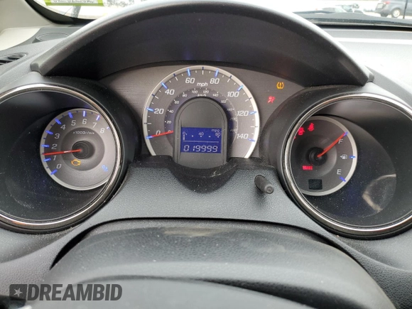 2012 Honda Fit Sport with VIN JHMGE8H59CC016357, listed as a Copart auction lot 47679185 with 19,999 mi miles and Salvage Title. Bid and sale history available at carsss.com. Image 9.