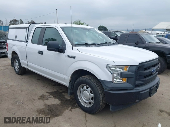 2017 Ford F-150 XL with VIN 1FTEX1C87HKE24171, listed as a IAAI auction lot 41905580 with 54,780 mi miles. Bid and sale history available at carsss.com. Image 1.