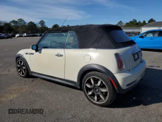 2008 MINI Convertible S with VIN WMWRH33548TL96210, listed as a Copart auction lot 86921934 with 206,446 mi miles and Salvage title. Bid and sale history available at DreamBid. Image 2.