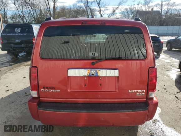 2009 Dodge Nitro SLT with VIN 1D8GU58K89W541718, listed as a Copart auction lot 79439964 with 105,457 mi miles and Clean title. Bid and sale history available at DreamBid. Image 6.