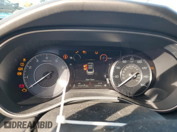 2021 Acura TLX w/Advance Package with VIN 19UUB5F60MA000571, listed as a Copart auction lot 88580765 with 75,572 mi miles and Salvage Title. Bid and sale history available at carsss.com. Image 9.