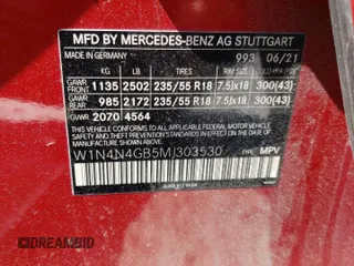 2021 Mercedes-Benz GLA 250 z VIN W1N4N4GB5MJ303530, wystawiony jako Copart lot #52485725 z przebiegiem 67 985 mil mil oraz Szkody całkowita. Historia ofert i sprzedaży dostępna na DreamBid. Obrazek 13.