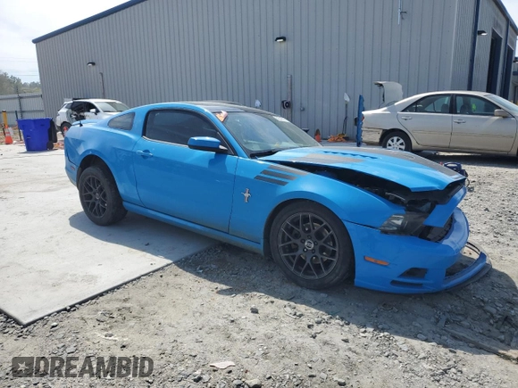 2013 Ford Mustang V6 with VIN 1ZVBP8AM2D5240418, listed as a Copart auction lot 50579625 with 171,998 mi miles and Salvage title. Bid and sale history available at DreamBid. Image 4.