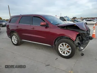 2020 Dodge Durango SXT Plus with VIN 1C4RDJAG7LC262615, listed as a Copart auction lot 83394644 with Not Provided miles and Clean Title. Bid and sale history available at DreamBid. Image 4.