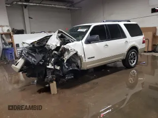 2008 Ford Expedition Eddie Bauer с VIN 1FMFU18518LA43000, выставлен на аукционе Copart как лот 49407645 с пробегом 108 053 миль миль и Списание • Salvage title. История ставок и продаж доступна на DreamBid. Изображение 1.