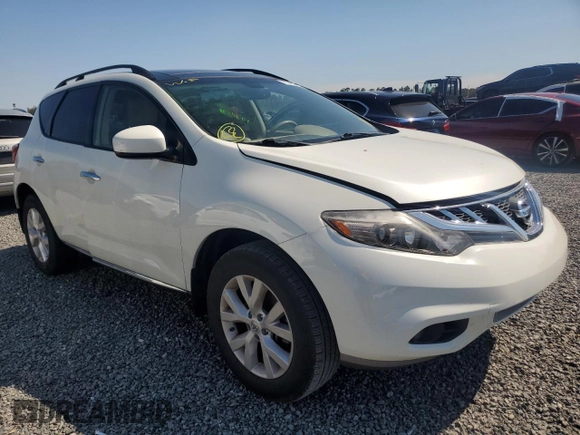 2014 Nissan Murano SV with VIN JN8AZ1MU5EW415613, listed as a Copart auction lot 75419704 with 0 mi miles and Salvage Title. Bid and sale history available at carsss.com. Image 4.