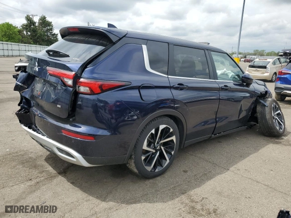 2024 Mitsubishi Outlander SE with VIN JA4J4VA82RZ081578, listed as a Copart auction lot 54145685 with 15,398 mi miles and Non Repairable. Bid and sale history available at carsss.com. Image 3.