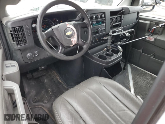2016 Chevrolet Express Cargo with VIN 1GCWGAFFXG1170085, listed as a Copart auction lot 44425025 with 34,880 mi miles and Salvage title. Bid and sale history available at DreamBid. Image 8.