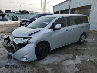 2015 Nissan Quest SV with VIN JN8AE2KP9F9133991, listed as a Copart auction lot 45724745 with 101,052 mi miles and Salvage Title. Bid and sale history available at carsss.com. Image 1.