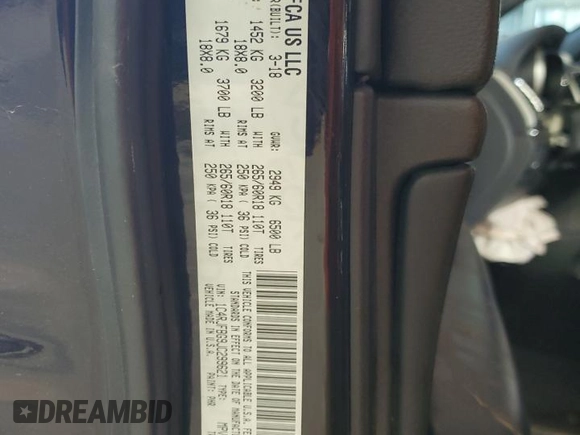 2018 Jeep Grand Cherokee Limited with VIN 1C4RJFBG9JC299621, listed as a Copart auction lot 61395695 with 87,952 mi miles and Salvage title. Bid and sale history available at DreamBid. Image 13.