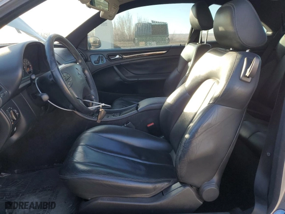 2002 Mercedes-Benz CLK-Class AMG with VIN WDBLJ74G62T095979, listed as a Copart auction lot 41872895 with 98,556 mi miles and Salvage Title. Bid and sale history available at carsss.com. Image 7.