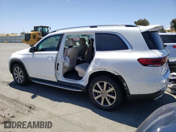 2020 Mercedes-Benz GLS with VIN 4JGFF5KE4LA261303, listed as a Copart auction lot 55584713 with 0 mi miles. Bid and sale history available at carsss.com. Image 2.
