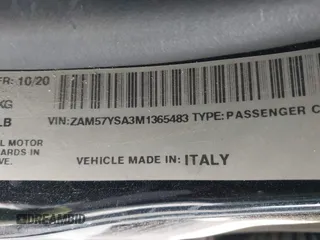 2021 Maserati Ghibli S with VIN ZAM57YSA3M1365483, listed as a IAAI auction lot 41488486 with 51,954 mi miles and . Bid and sale history available at DreamBid. Image 9.