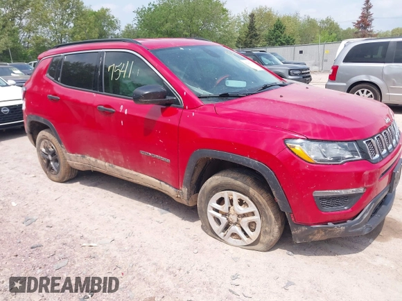2021 Jeep Compass Sport с VIN 3C4NJDAB6MT525308, выставлен на аукционе IAAI как лот 42267541 с пробегом 107 967 миль миль и . История ставок и продаж доступна на DreamBid. Изображение 1.