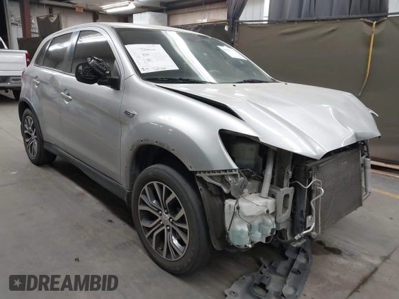 2018 Mitsubishi Outlander Sport ES 2.0 with VIN JA4AR3AU5JU025204, listed as a IAAI auction lot 41523532 with 128,651 mi miles. Bid and sale history available at carsss.com. Image 1.