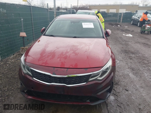 2019 Kia Optima LX with VIN 5XXGT4L38KG360993, listed as a IAAI auction lot 41561143 with 101,237 mi miles. Bid and sale history available at carsss.com. Image 12.