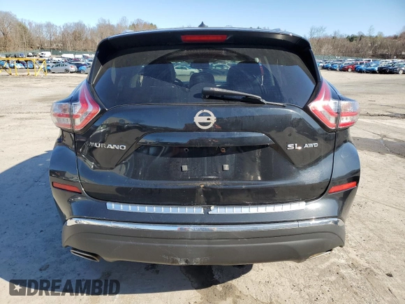 2015 Nissan Murano SL with VIN 5N1AZ2MH1FN216727, listed as a Copart auction lot 52558545 with 99,885 mi miles and Salvage Title. Bid and sale history available at DreamBid. Image 6.