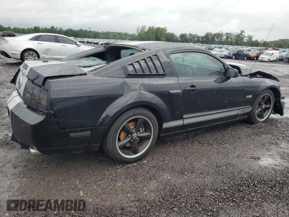 2007 Ford Mustang GT Deluxe with VIN 1ZVHT82H075356342, listed as a Copart auction lot 66932034 with 38,367 mi miles and Salvage Title. Bid and sale history available at carsss.com. Image 3.