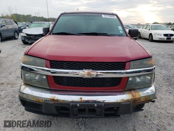 2005 Chevrolet Colorado LS Z85 with VIN 1GCCS198458253580, listed as a Copart auction lot 72170454 with 101,952 mi miles and Clean title. Bid and sale history available at DreamBid. Image 5.