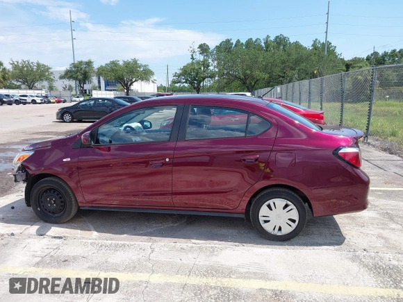 2022 Mitsubishi Mirage ES with VIN ML32FUFJ2NHF06037, listed as a IAAI auction lot 42346408 with 23,066 mi miles and . Bid and sale history available at DreamBid. Image 14.