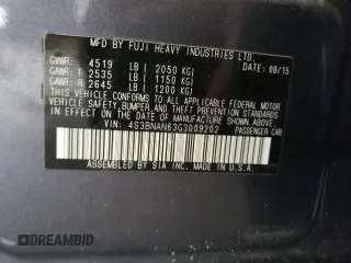 2016 Subaru Legacy 2.5i Limited with VIN 4S3BNAN63G3009202, listed as a Copart auction lot 65893883 with 118,358 mi miles. Bid and sale history available at carsss.com. Image 12.