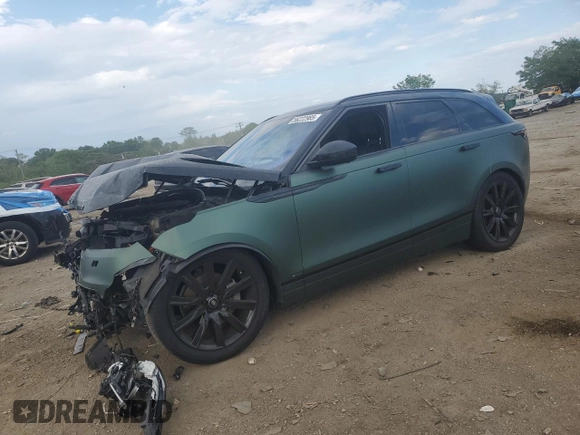 2020 Land Rover Range Rover Velar R-Dynamic S z VIN SALYK2FV9LA243034, wystawiony jako Copart lot #56222985 z przebiegiem 53 611 mil mil oraz Szkoda całkowita • Salvage title. Historia ofert i sprzedaży dostępna na DreamBid. Obrazek 1.