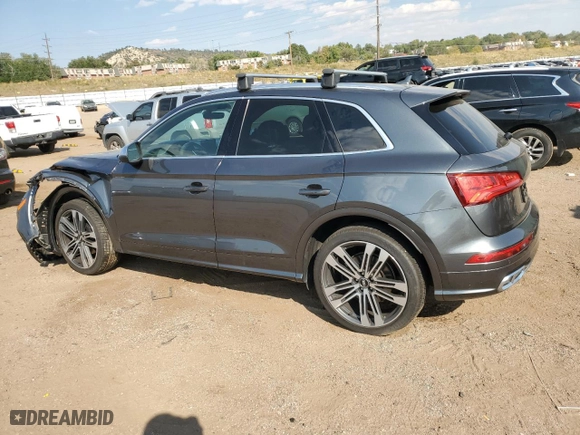 2020 Audi SQ5 Premium with VIN WA1A4AFY9L2001730, listed as a Copart auction lot 74846564 with 37,603 mi miles and Salvage Title. Bid and sale history available at carsss.com. Image 2.