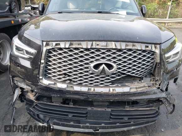 2019 Infiniti QX80 LUXE with VIN JN8AZ2NE7K9238439, listed as a IAAI auction lot 41961424 with Not Provided miles. Bid and sale history available at carsss.com. Image 6.