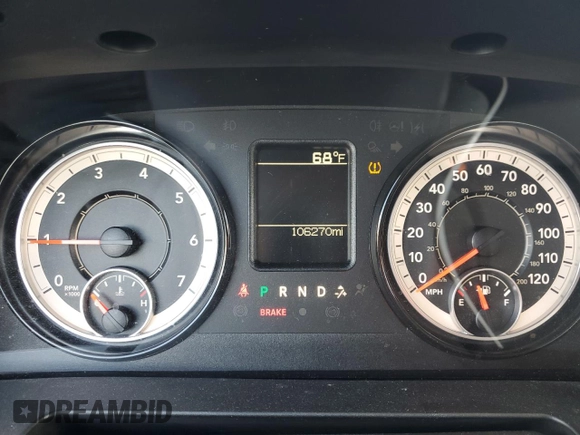 2017 Ram 1500 Tradesman с VIN 3C6JR6AGXHG791676, выставлен на аукционе Copart как лот 53819005 с пробегом 106 270 миль миль и Списание • Salvage title. История ставок и продаж доступна на DreamBid. Изображение 9.