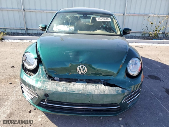 2017 Volkswagen Beetle 1.8T SE with VIN 3VWJ17AT5HM611196, listed as a Copart auction lot 75110544 with 33,427 mi miles and Salvage Title. Bid and sale history available at carsss.com. Image 5.