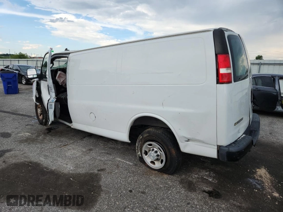 2019 Chevrolet Express Cargo with VIN 1GCWGAFG1K1142337, listed as a Copart auction lot 61009095 with Not provided miles and Salvage title. Bid and sale history available at DreamBid. Image 2.