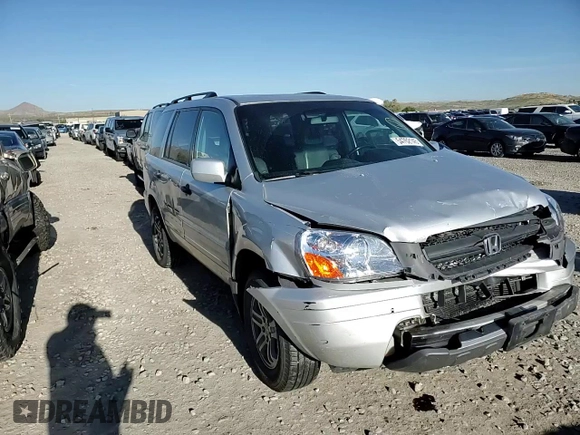 2005 Honda Pilot EX-L with VIN 5FNYF18675B000151, listed as a Copart auction lot 54762145 with 154,082 mi miles and Salvage Title. Bid and sale history available at DreamBid. Image 14.