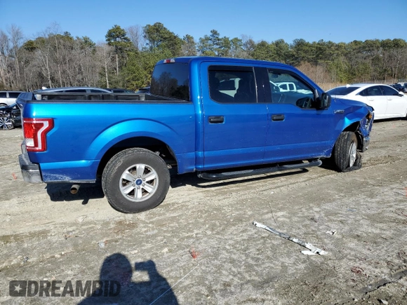 2016 Ford F-150 XLT with VIN 1FTEW1EF6GFC60143, listed as a Copart auction lot 46426815 with 186,891 mi miles and Salvage Title. Bid and sale history available at carsss.com. Image 3.