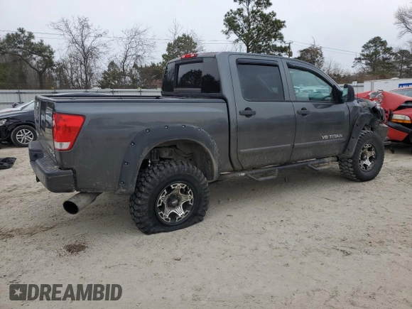 2010 Nissan Titan LE with VIN 1N6BA0ECXAN310425, listed as a Copart auction lot 88897755 with 132,467 mi miles and Salvage Title. Bid and sale history available at carsss.com. Image 3.