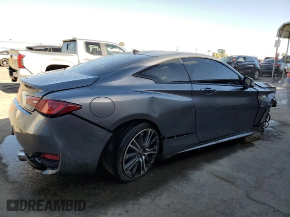 2018 Infiniti Q60 Sport with VIN JN1EV7EK9JM342313, listed as a Copart auction lot 68143604 with 68,855 mi miles and Salvage Title. Bid and sale history available at DreamBid. Image 3.