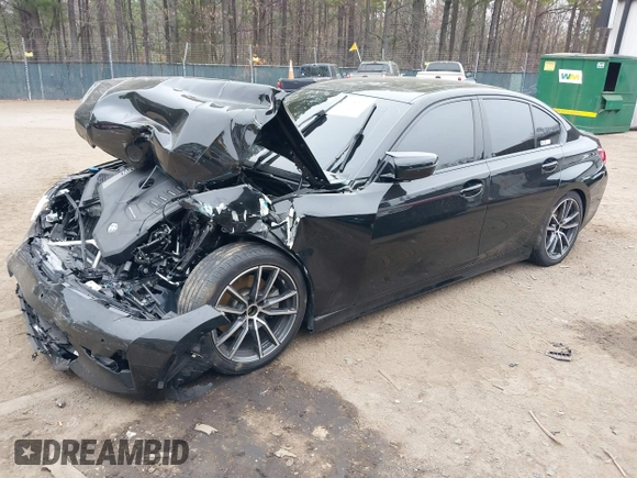 2019 BMW 3 Series 330i xDrive with VIN WBA5R7C52KAJ87697, listed as a IAAI auction lot 41795207 with 53,760 mi miles. Bid and sale history available at carsss.com. Image 17.