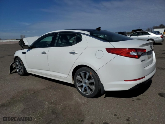 2013 Kia Optima SX w/Limited Pkg with VIN 5XXGR4A65DG150947, listed as a Copart auction lot 49588625 with 159,465 mi miles and Salvage Title. Bid and sale history available at carsss.com. Image 2.