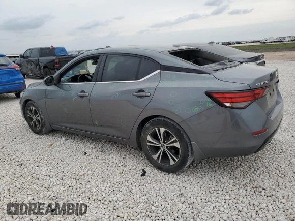 2022 Nissan Sentra SV with VIN 3N1AB8CV4NY250815, listed as a Copart auction lot 50358025 with 23,742 mi miles and Clean Title. Bid and sale history available at DreamBid. Image 2.