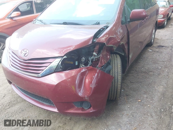 2015 Toyota Sienna LE AAS with VIN 5TDKK3DC5FS576035, listed as a IAAI auction lot 42579218 with 199,664 mi miles and . Bid and sale history available at DreamBid. Image 6.