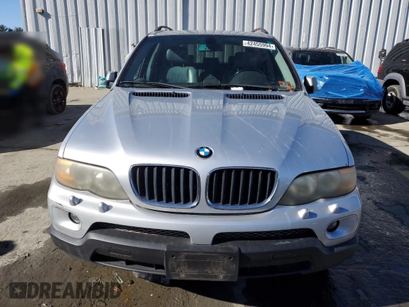 2004 BMW X5 3.0i with VIN 5UXFA135X4LU37785, listed as a Copart auction lot 42455994 with 0 mi miles and Clean Title. Bid and sale history available at carsss.com. Image 5.