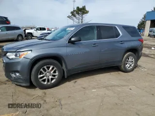 2018 Chevrolet Traverse LS with VIN 1GNEVFKW6JJ196718, listed as a Copart auction lot 49689315 with 186,565 mi miles and Clean Title. Bid and sale history available at carsss.com. Image 1.