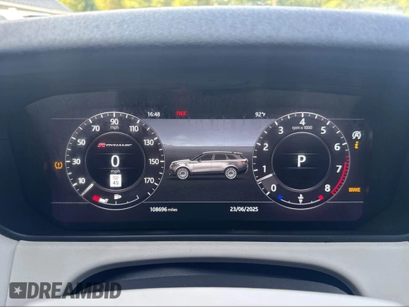 2018 Land Rover Range Rover Velar R-Dynamic HSE with VIN SALYM2RV9JA755346, listed as a IAAI auction lot 42585531 with 108,696 mi miles and . Bid and sale history available at DreamBid. Image 7.