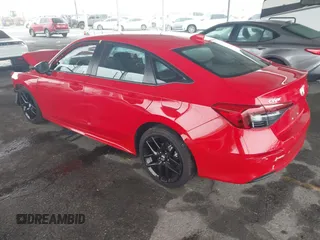 2022 Honda Civic Sedan Sport with VIN 2HGFE2F56NH528026, listed as a IAAI auction lot 41916760 with 10,496 mi miles. Bid and sale history available at carsss.com. Image 3.
