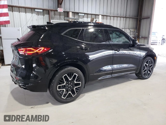 2024 Chevrolet Blazer RS with VIN 3GNKBKRSXRS174979, listed as a Copart auction lot 57282895 with 14,560 mi miles and Salvage title. Bid and sale history available at DreamBid. Image 3.