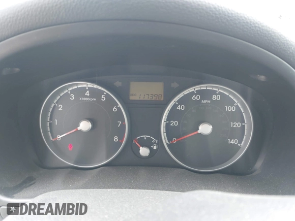 2010 Hyundai Accent GLS with VIN KMHCN4AC1AU491022, listed as a IAAI auction lot 41926186 with 117,398 mi miles. Bid and sale history available at carsss.com. Image 7.