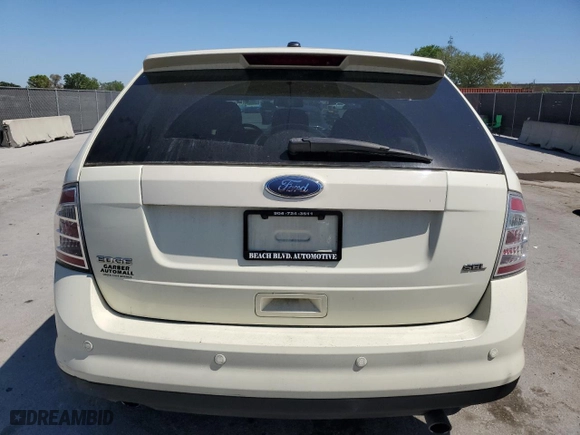 2008 Ford Edge SEL with VIN 2FMDK38C28BA13012, listed as a Copart auction lot 48972945 with 206,744 mi miles and Salvage Title. Bid and sale history available at carsss.com. Image 6.