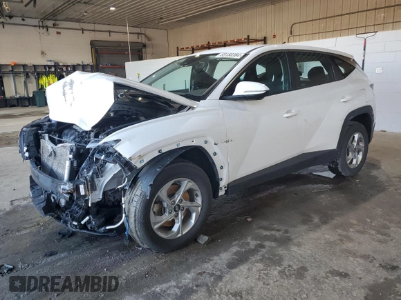 2022 Hyundai Tucson SE with VIN 5NMJACAEXNH119680, listed as a Copart auction lot 85150384 with 41,416 mi miles and Salvage Title. Bid and sale history available at carsss.com. Image 1.