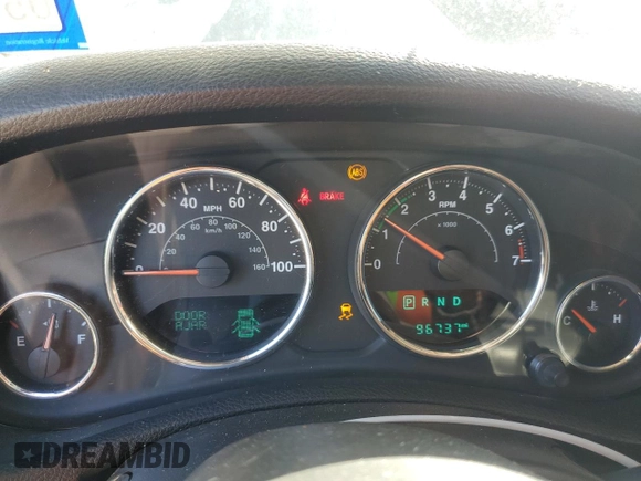 2015 Jeep Wrangler Unlimited Rubicon Hard Rock with VIN 1C4HJWFG1FL710264, listed as a Copart auction lot 47563975 with 96,737 mi miles and Salvage title. Bid and sale history available at DreamBid. Image 9.