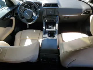 2018 Jaguar F-PACE 25t Premium with VIN SADCJ2FX9JA254722, listed as a Copart auction lot 49597085 with 84,668 mi miles and Salvage Title. Bid and sale history available at carsss.com. Image 8.